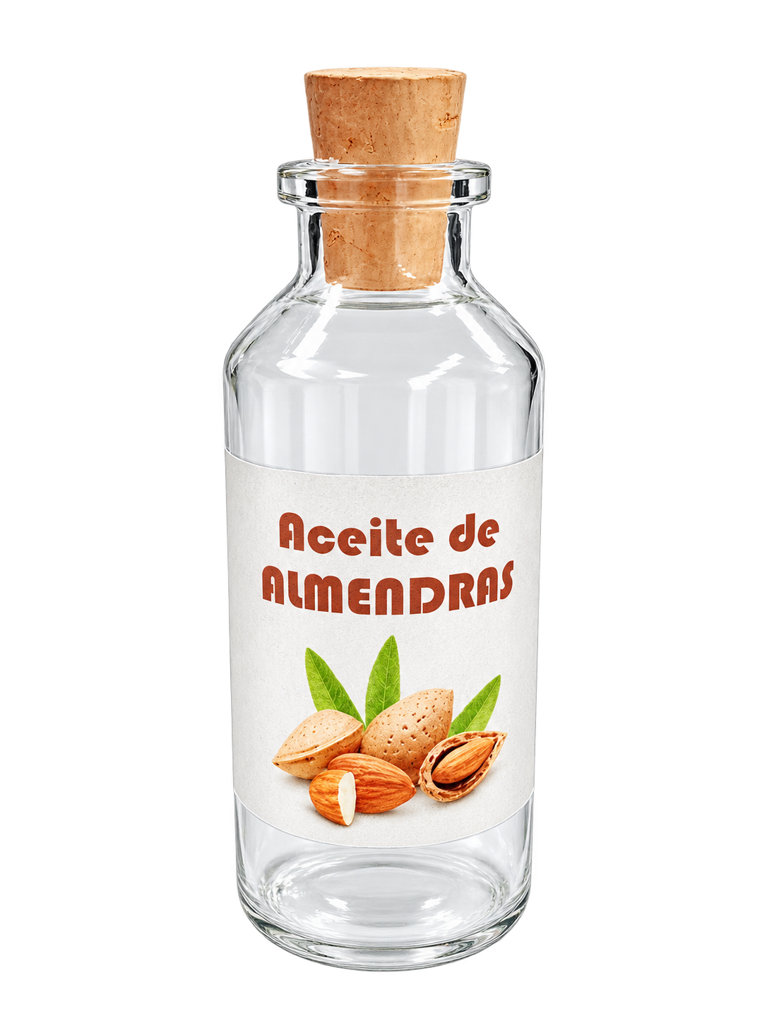 Etiqueta adhesiva personalizada para aceite de almendras