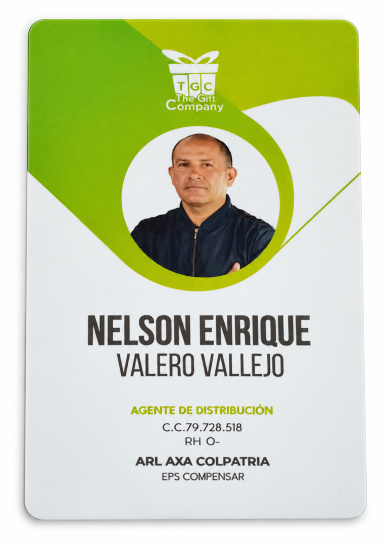 Carné PVC personalizado sin accesorios