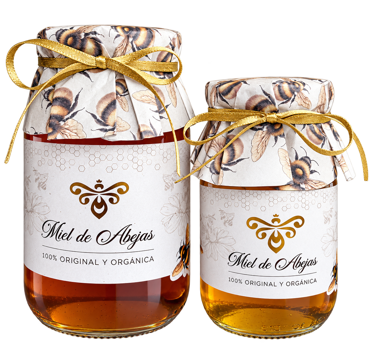 Etiquetas adhesivas personalizadas para frascos de miel